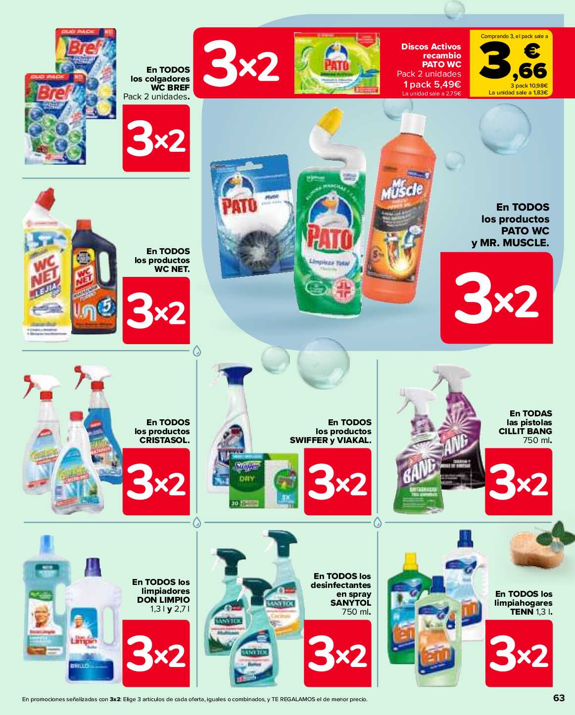 3x2 en miles de productos Carrefour. Página 63