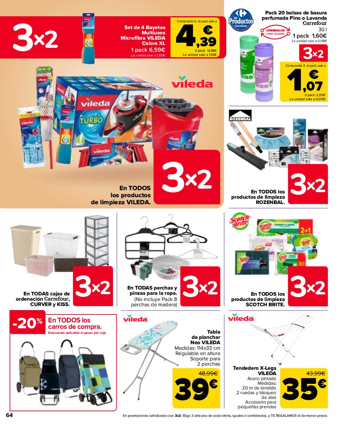 3x2 en miles de productos Carrefour. Página 64