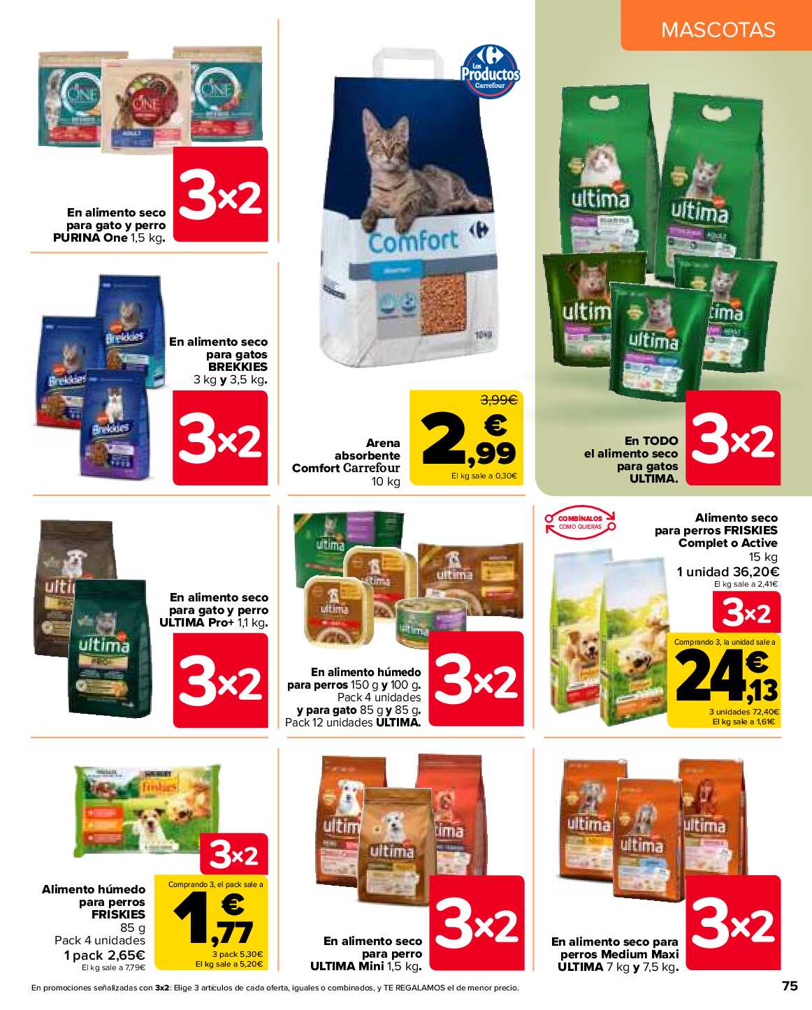 3x2 en miles de productos Carrefour. Página 75