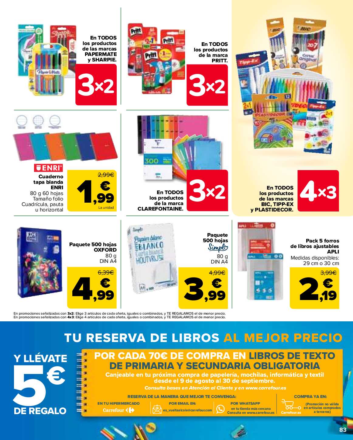 3x2 en miles de productos Carrefour. Página 83