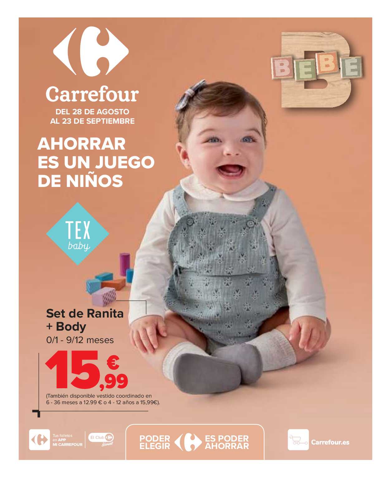 Ahorrar es  un juego de niños Carrefour. Página 01