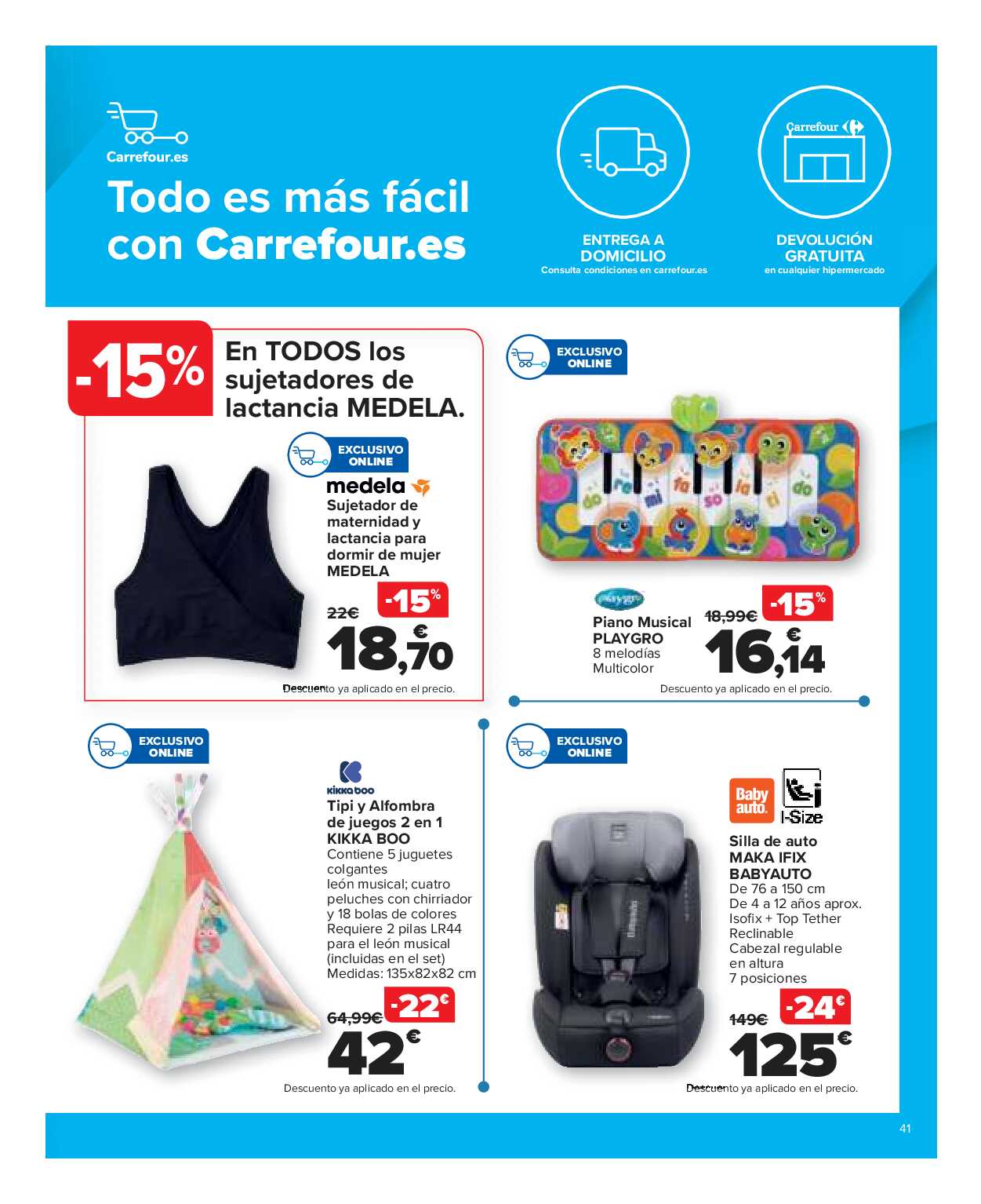 Ahorrar es  un juego de niños Carrefour. Página 41