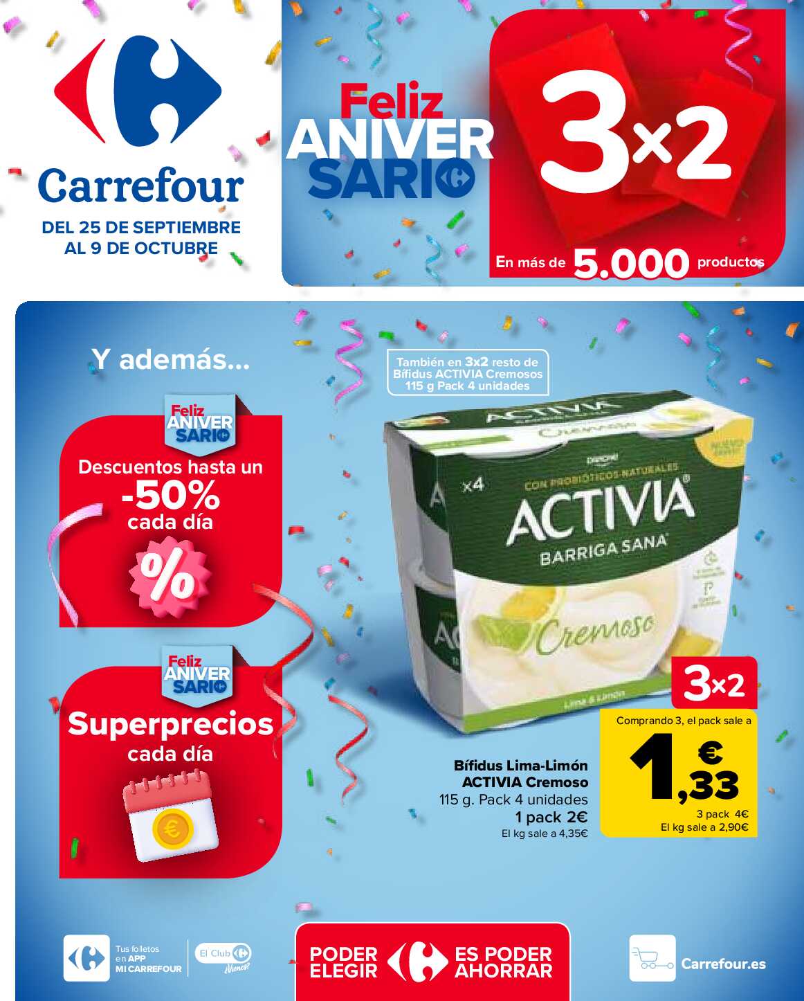 Aniversario 3x2 Carrefour. Página 01