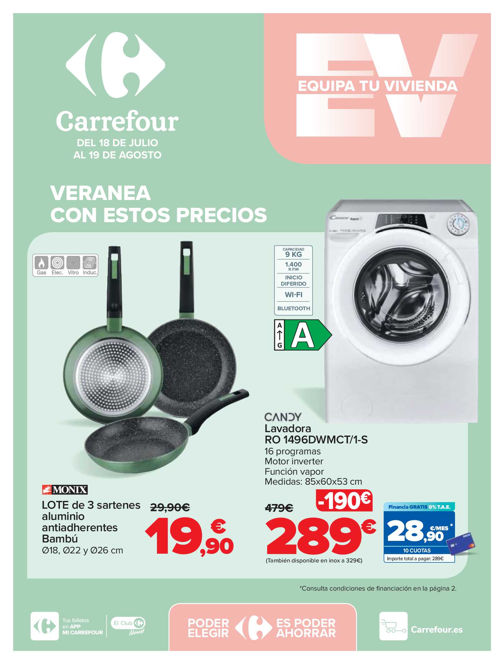 Equipa tu vivienda Carrefour. Página 01