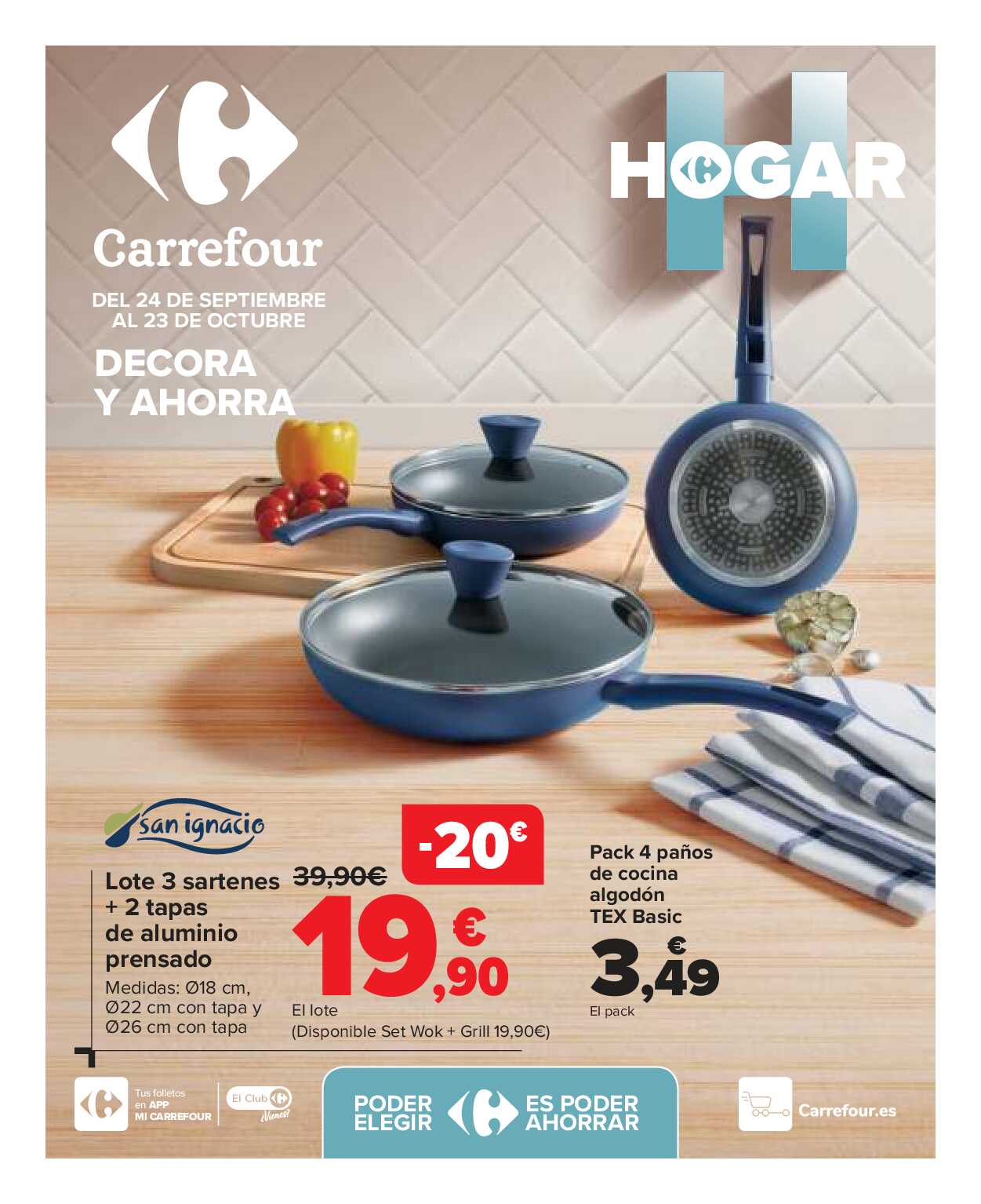 Hogar: decora y ahorra Carrefour. Página 01