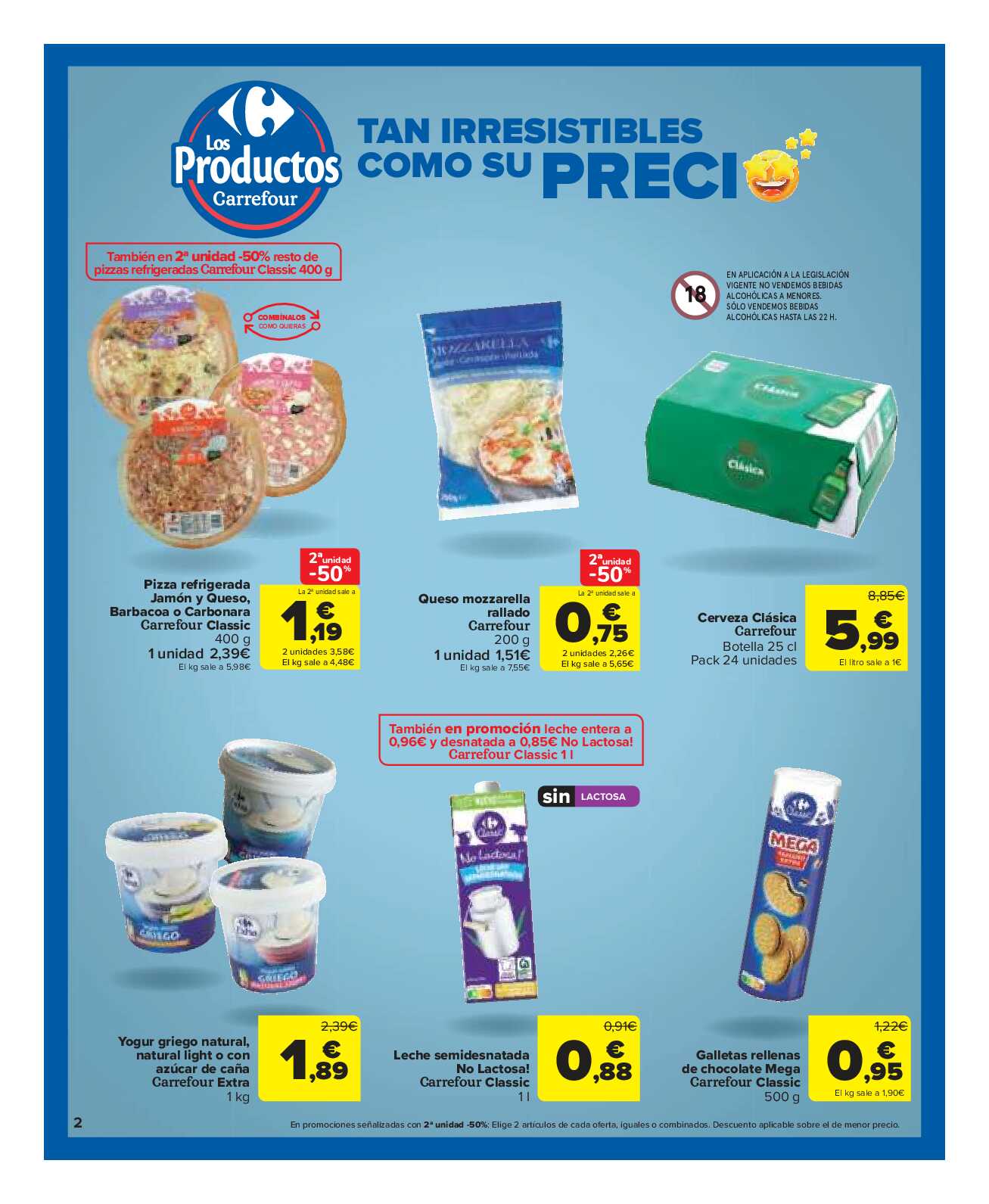 2x1 en una gran variedad de productos Carrefour Market. Página 02