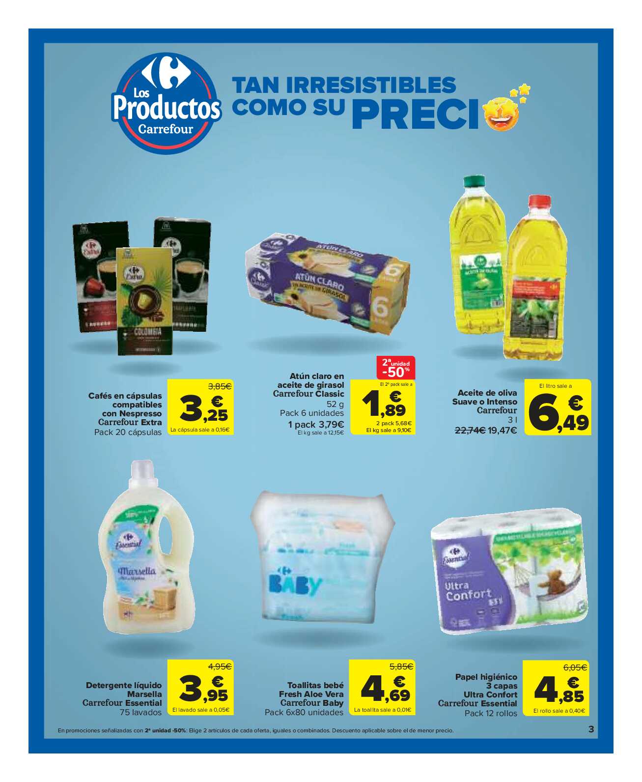 2x1 en una gran variedad de productos Carrefour Market. Página 03