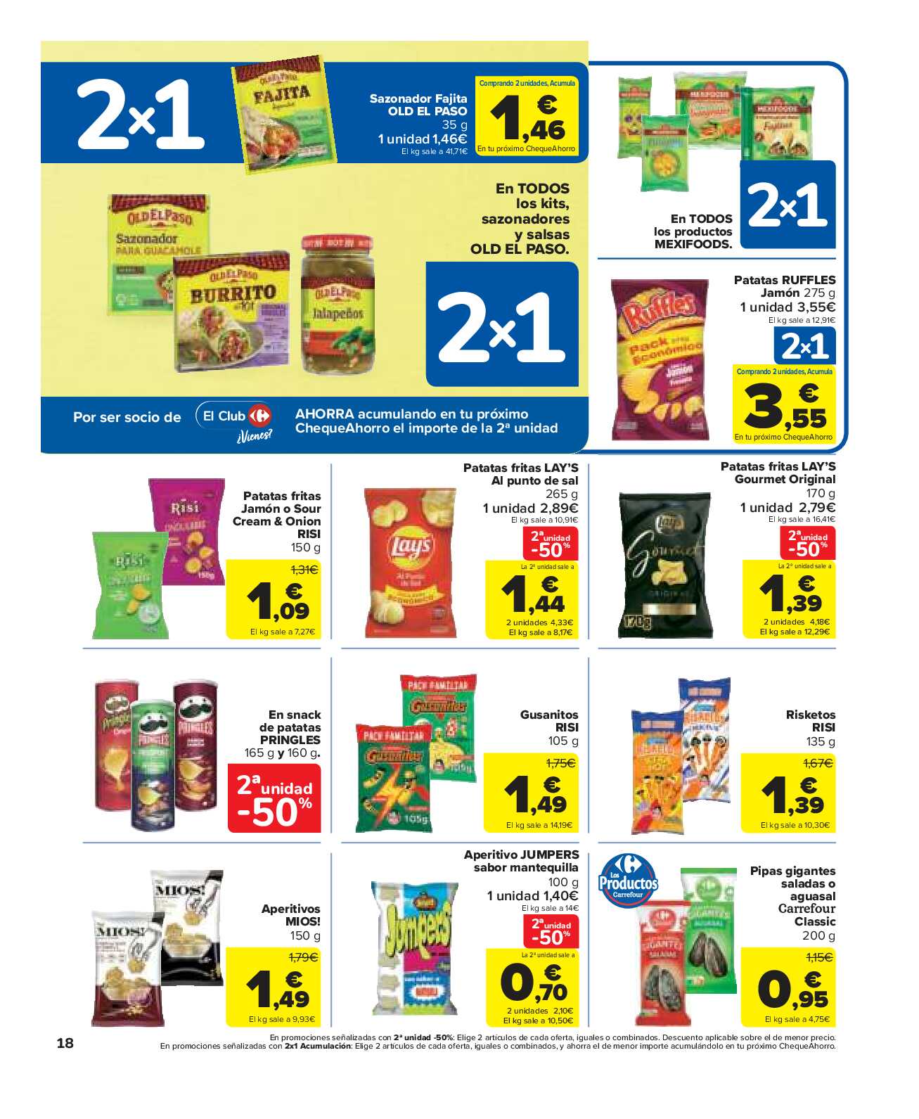 2x1 en una gran variedad de productos Carrefour Market. Página 18