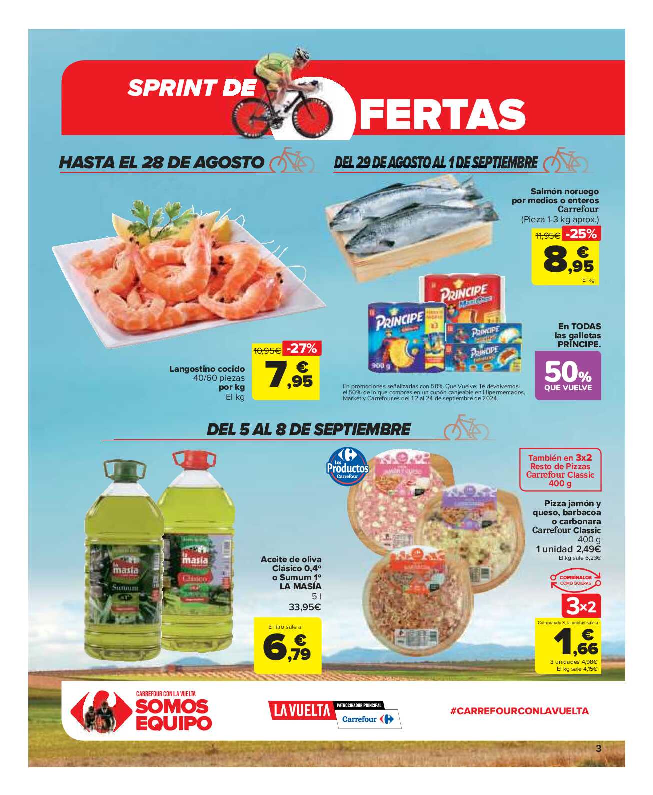 3x2 en una gran selección de productos Carrefour Market. Página 03