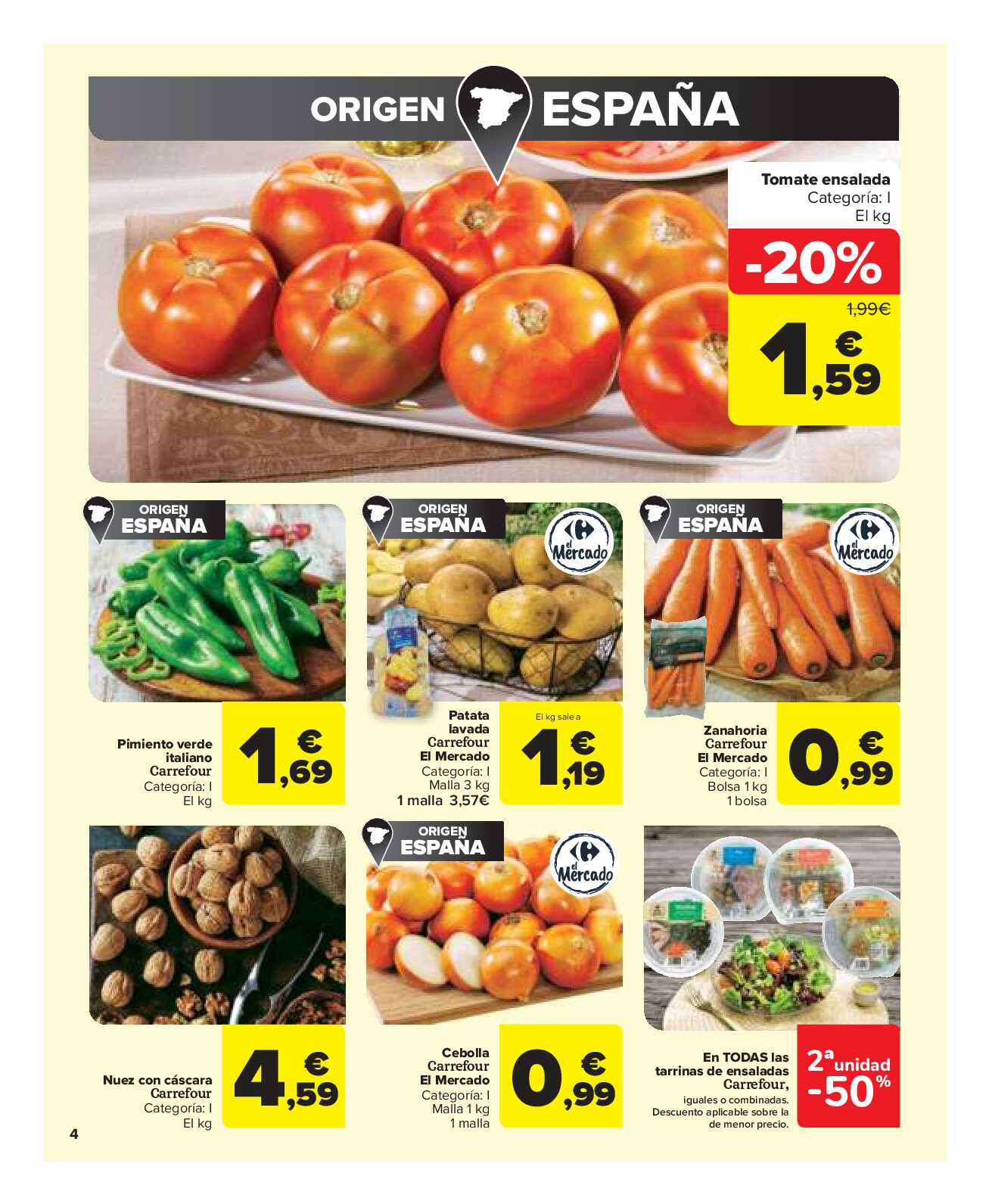 3x2 en una gran selección de productos Carrefour Market. Página 04