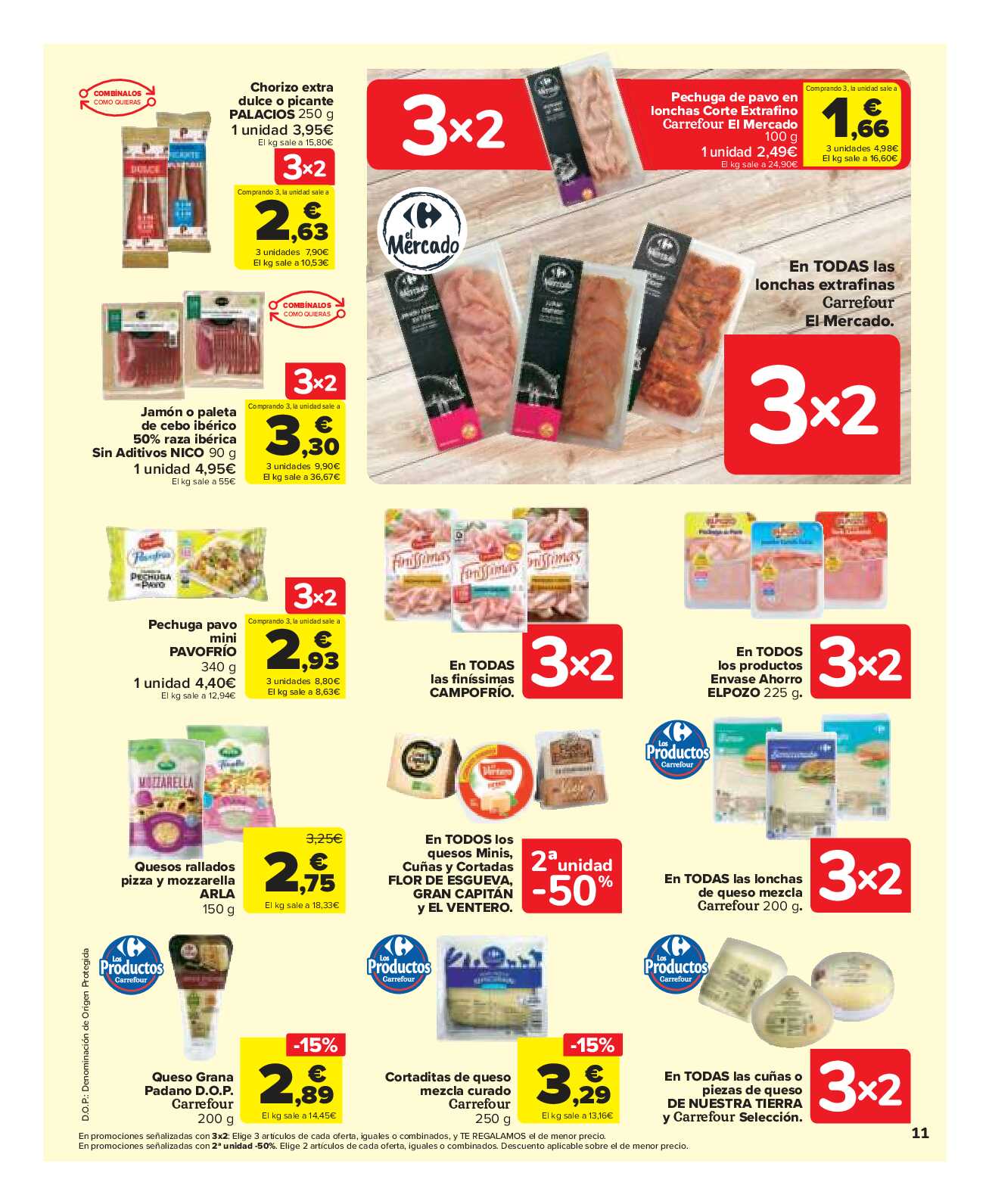 3x2 en una gran selección de productos Carrefour Market. Página 11