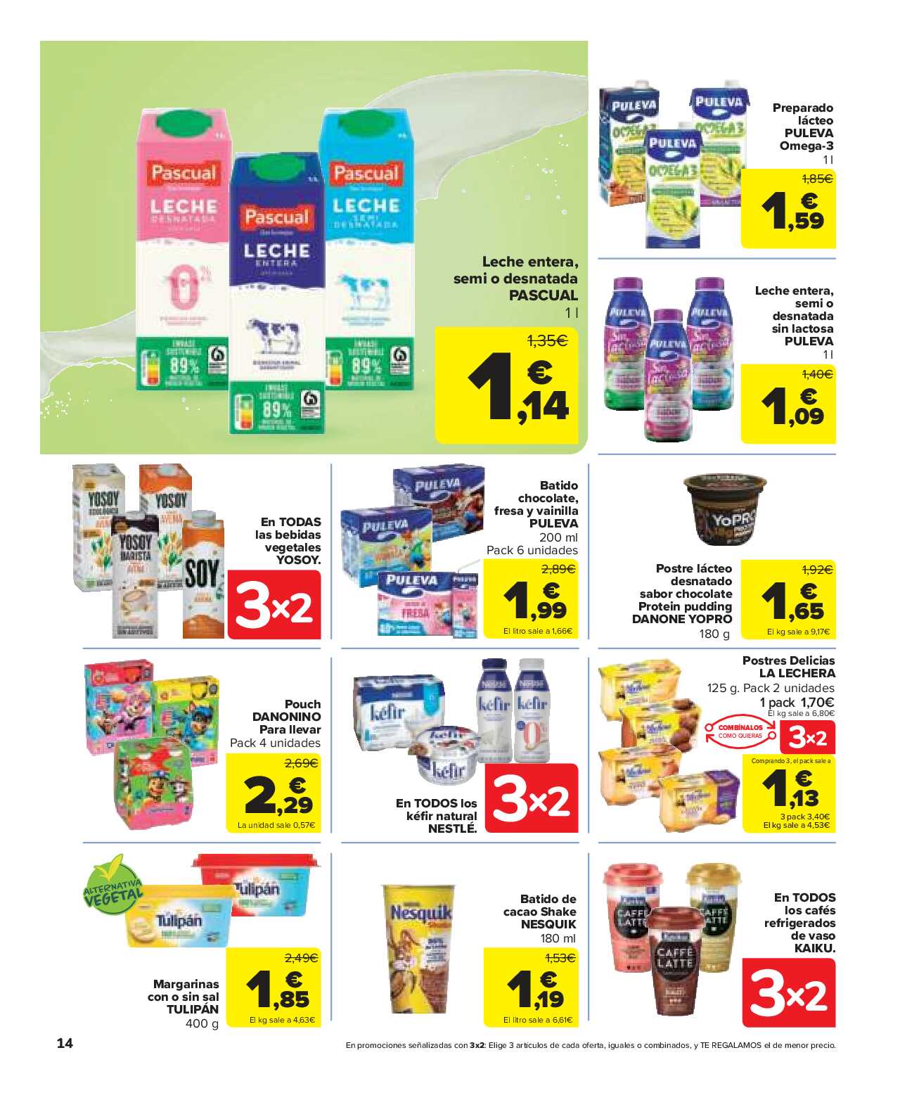 3x2 en una gran selección de productos Carrefour Market. Página 14