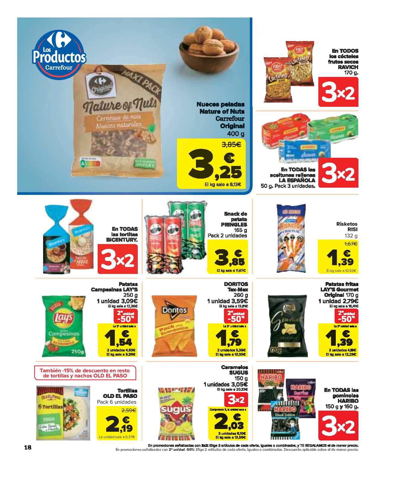 3x2 en una gran selección de productos Carrefour Market. Página 18