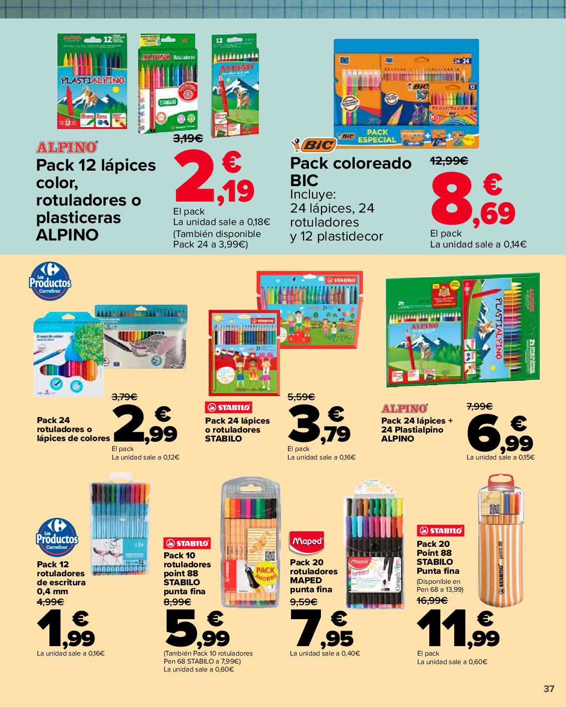 Vuelta al cole Carrefour. Página 37