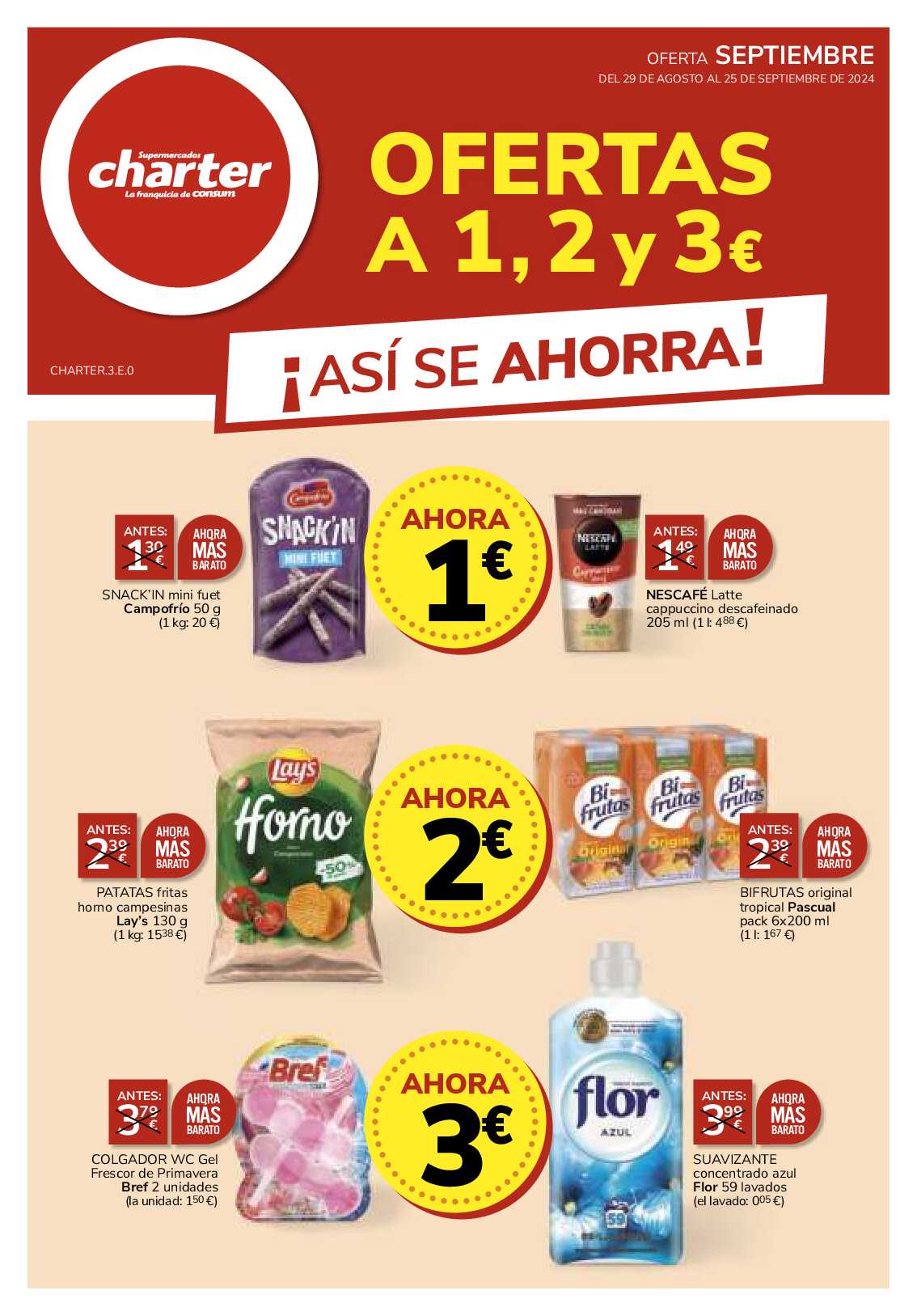 Ofertas septiembre Charter. Página 01