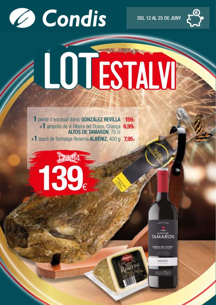 Lot estalvi Condis. Página de portada