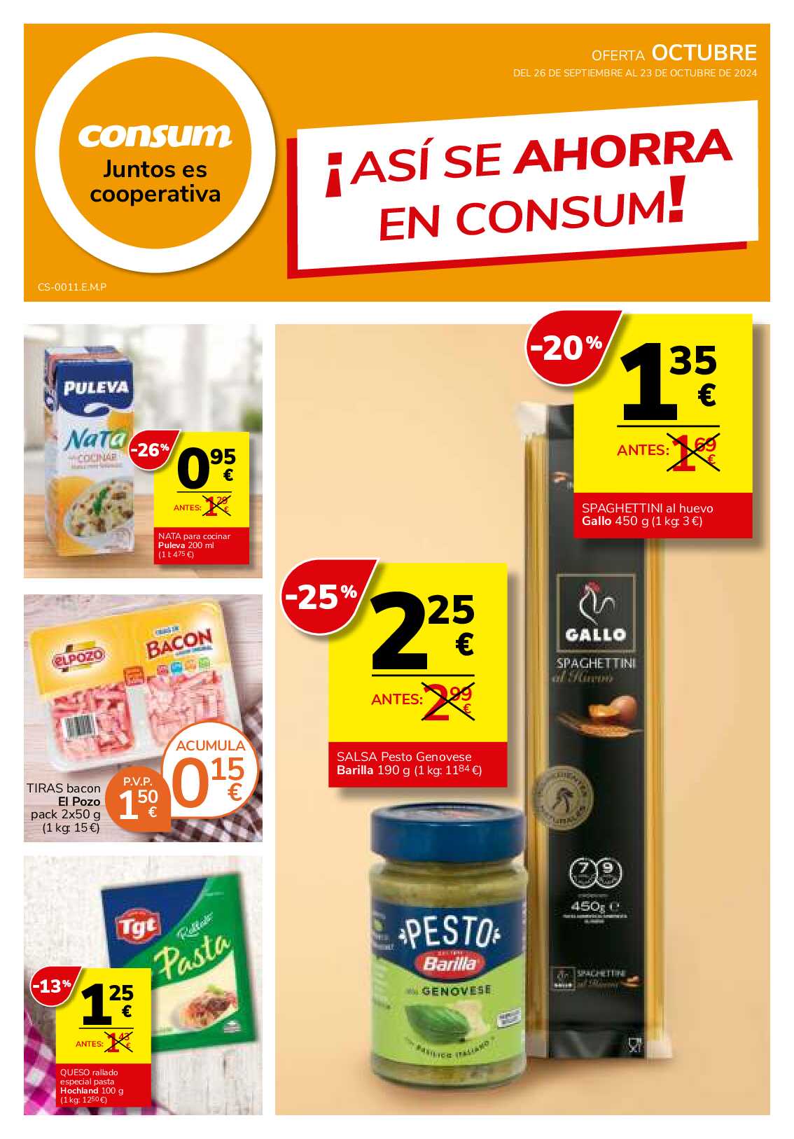 Así se ahorra en Consum Consum. Página 01