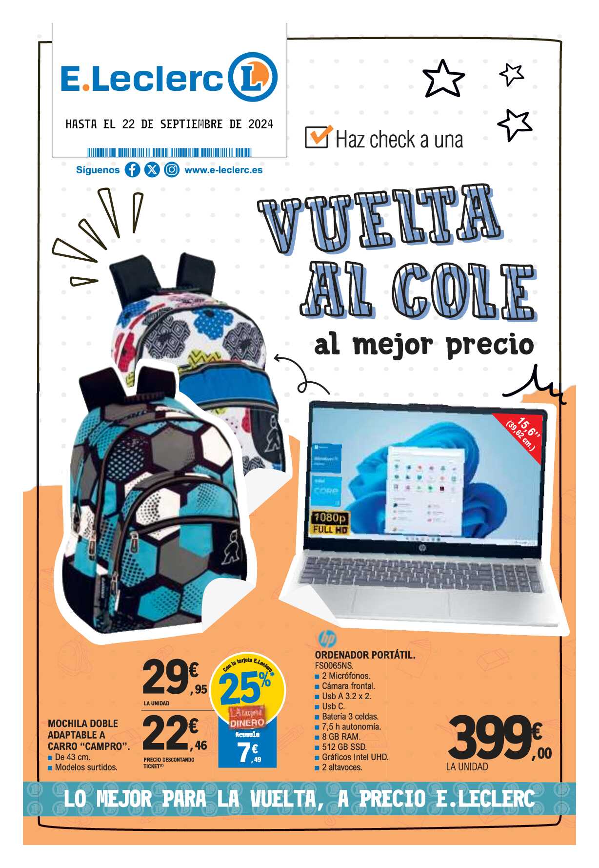 Vuelta al cole E. Leclerc. Página 01