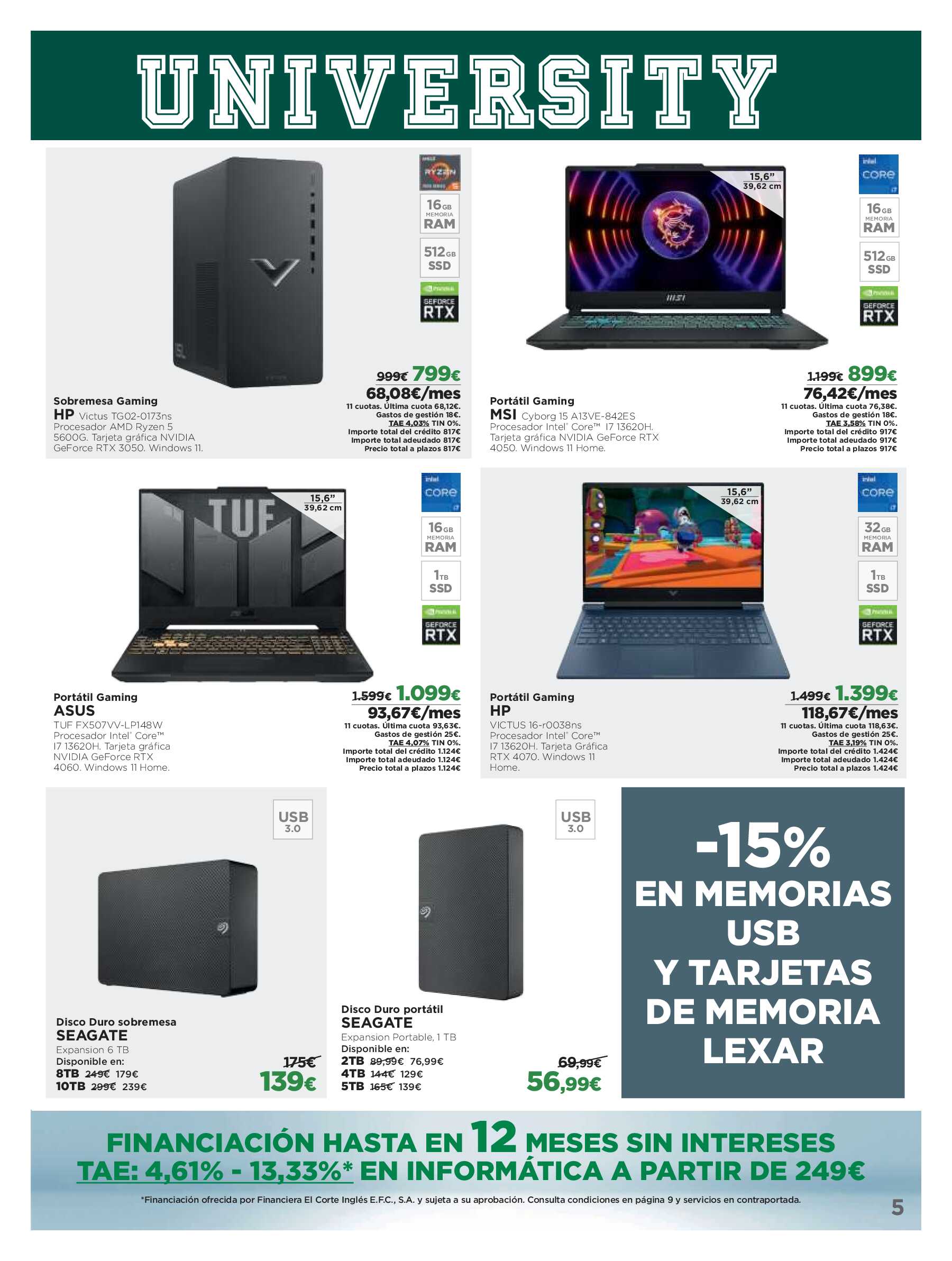 Los tecnoprecios El Corte Inglés. Página 05