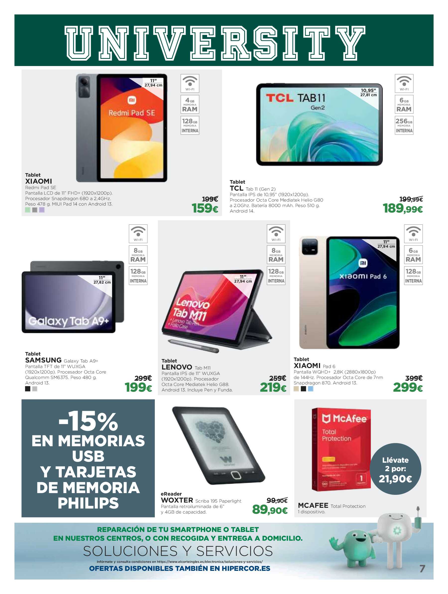 Los tecnoprecios El Corte Inglés. Página 07