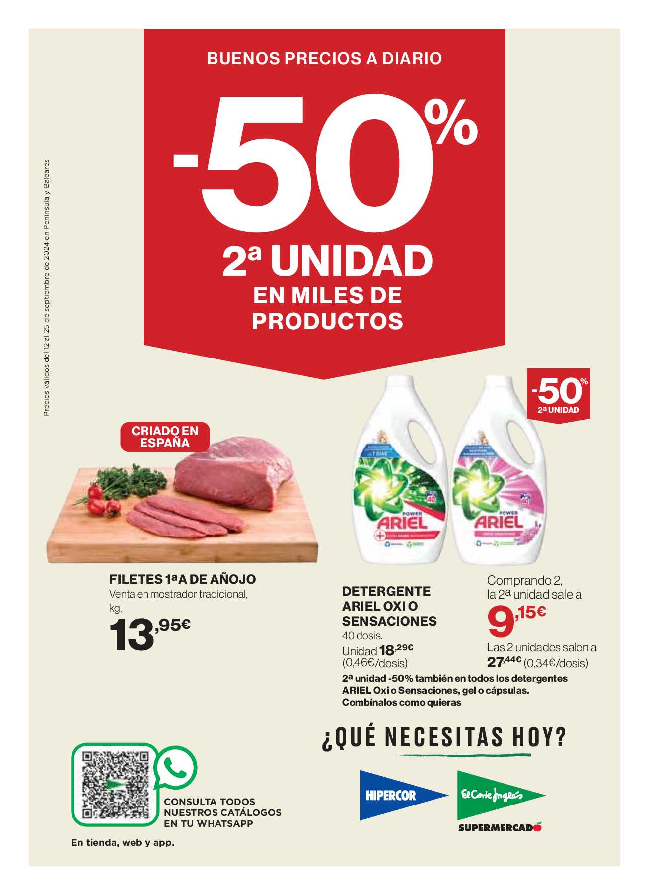 Segunda unidad a mitad de precio El Corte Inglés. Página 01