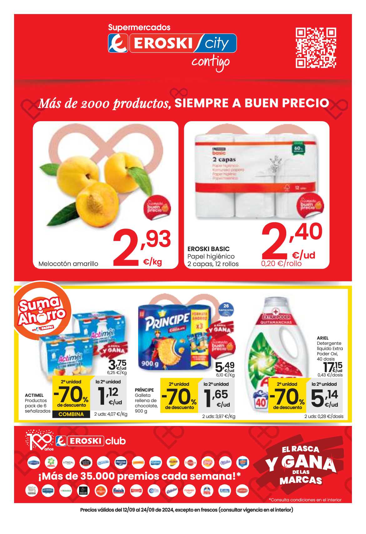 Más de 2000 productos siempre a buen precio Eroski. Página 01