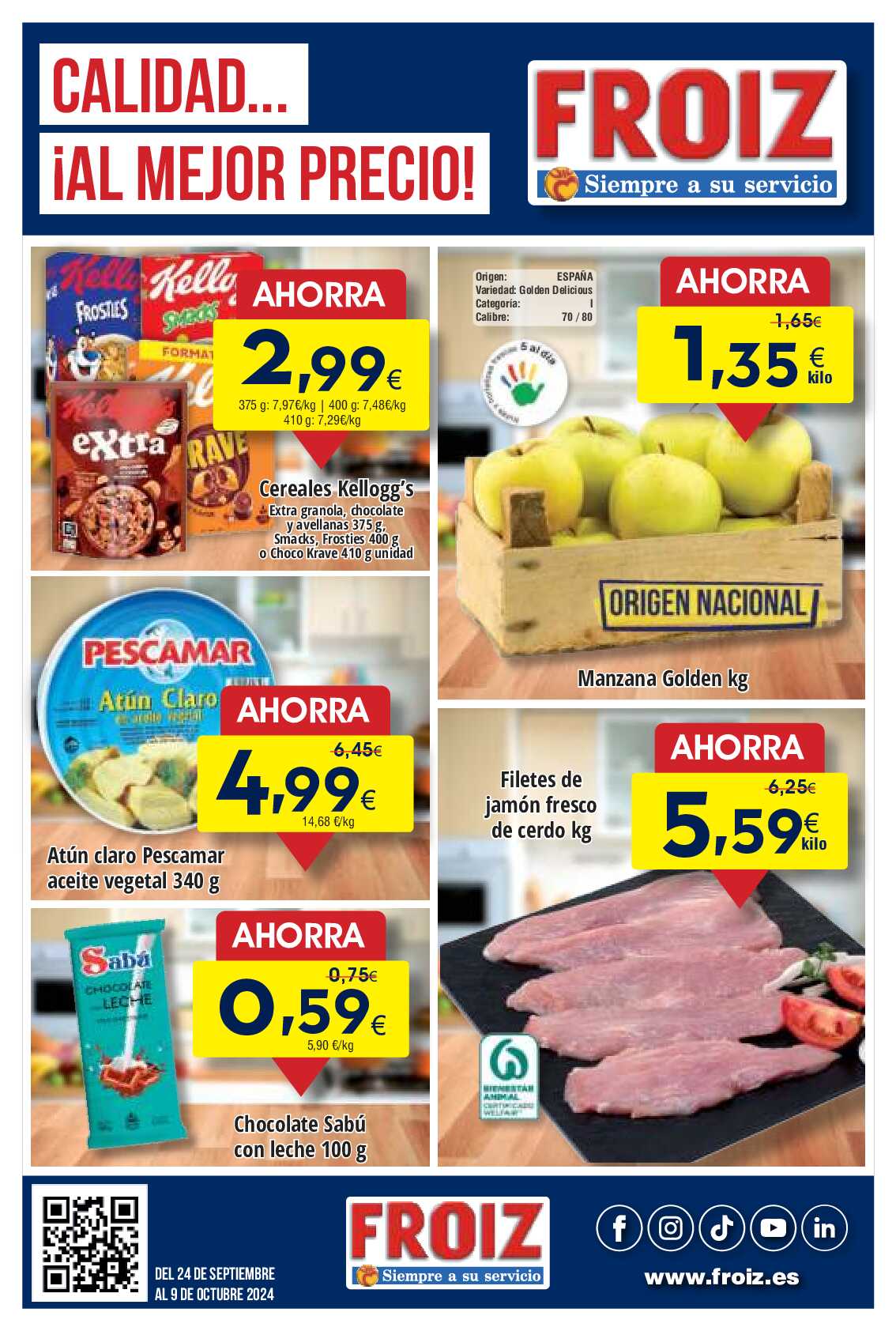 Catálogo de ofertas supermercado Froiz. Página 01