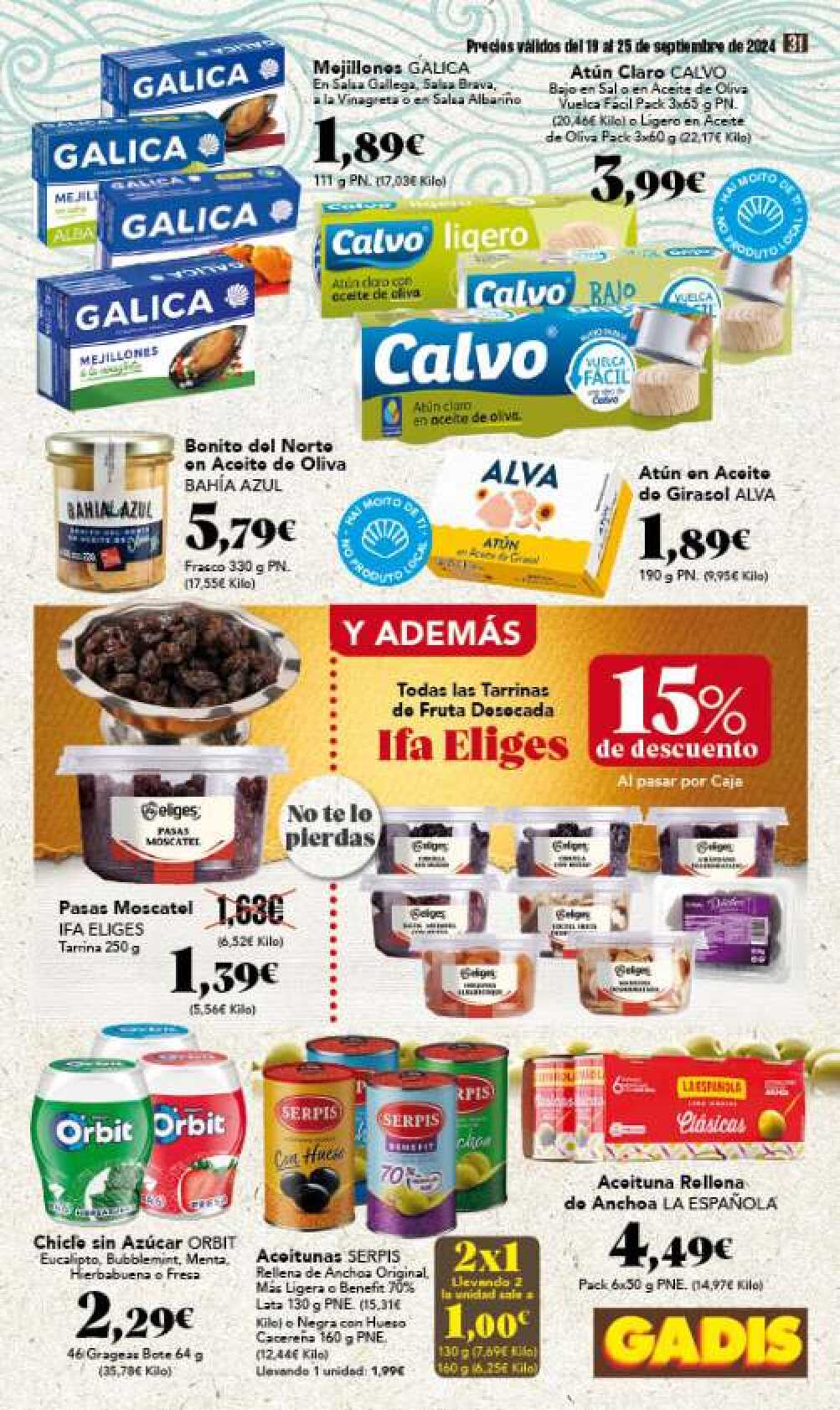 Ofertas semanales Gadis. Página 31