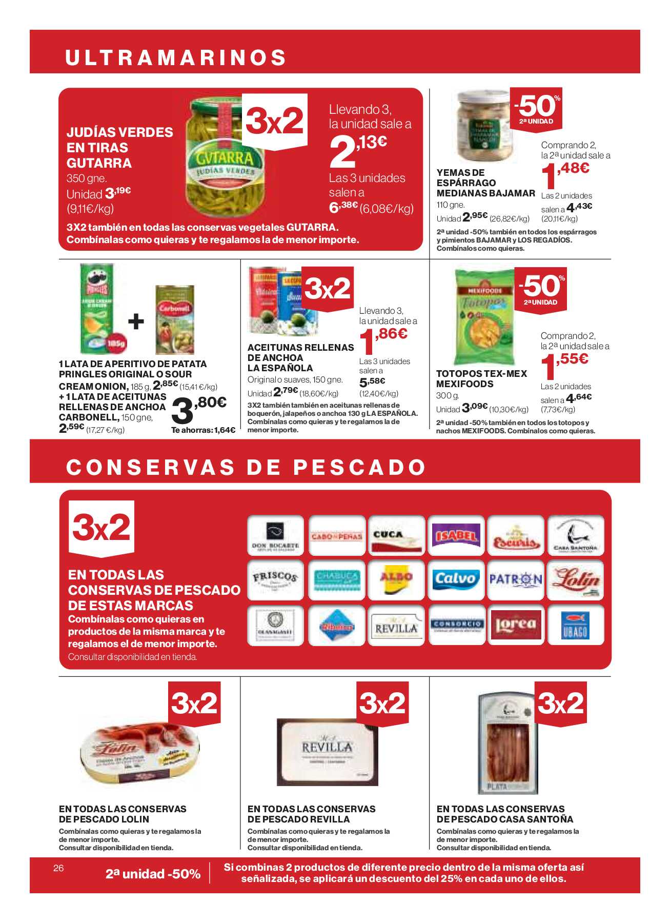 3x2 en más de 5.000 productos Hipercor. Página 26