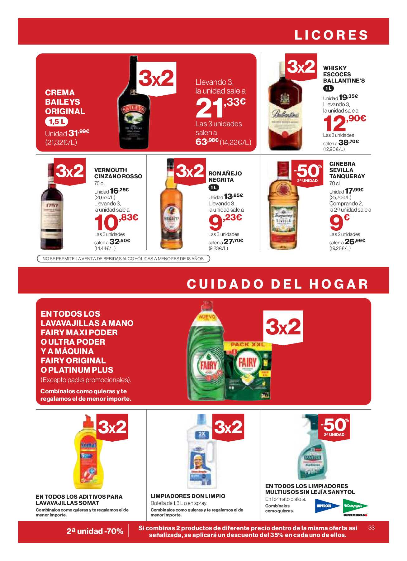 3x2 en más de 5.000 productos Hipercor. Página 35