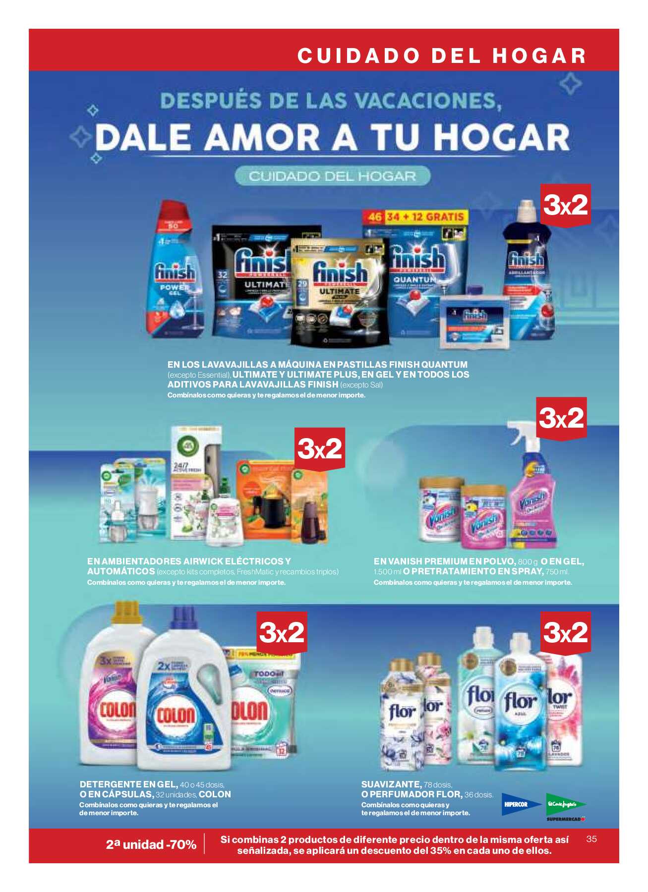 3x2 en más de 5.000 productos Hipercor. Página 37