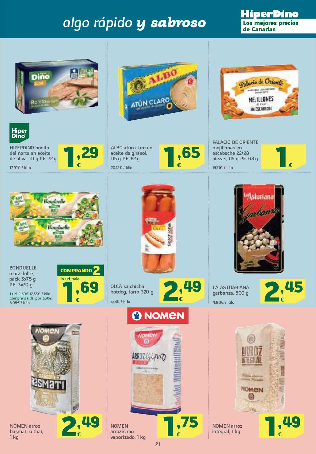 Catálogo de ofertas quincenal HiperDino. Página 21