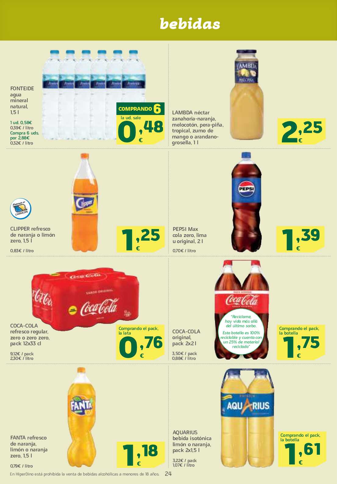 Catálogo de ofertas quincenal HiperDino. Página 24