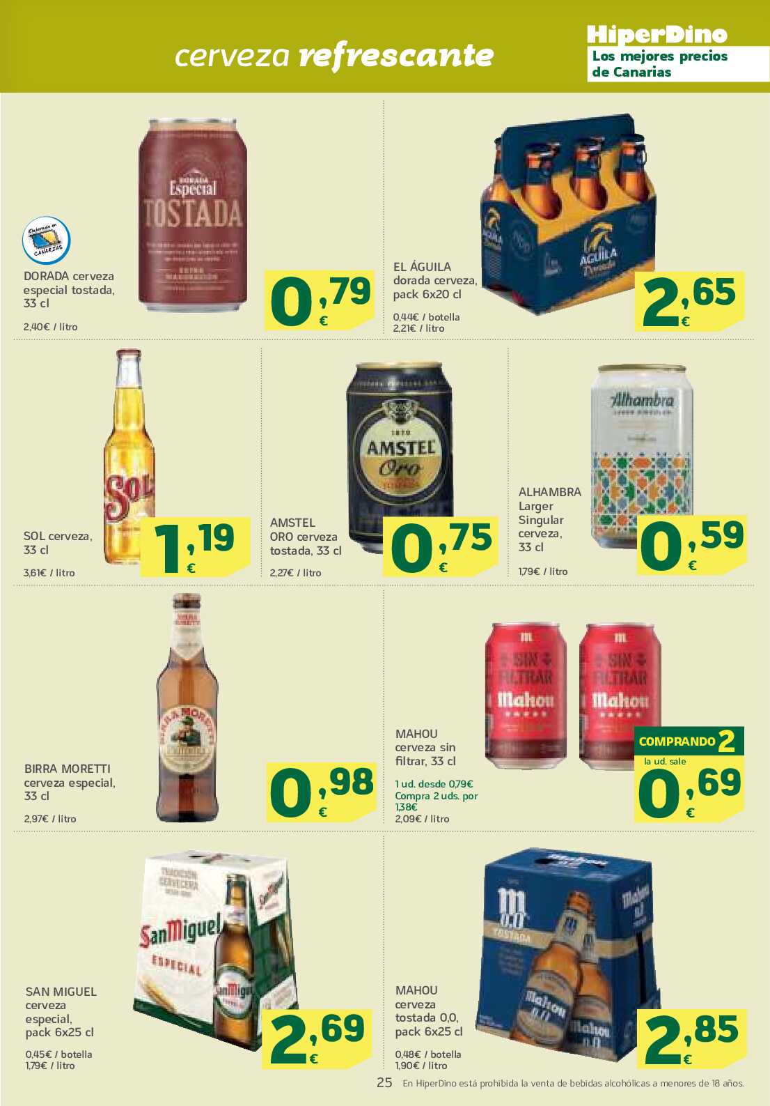 Catálogo de ofertas quincenal HiperDino. Página 25