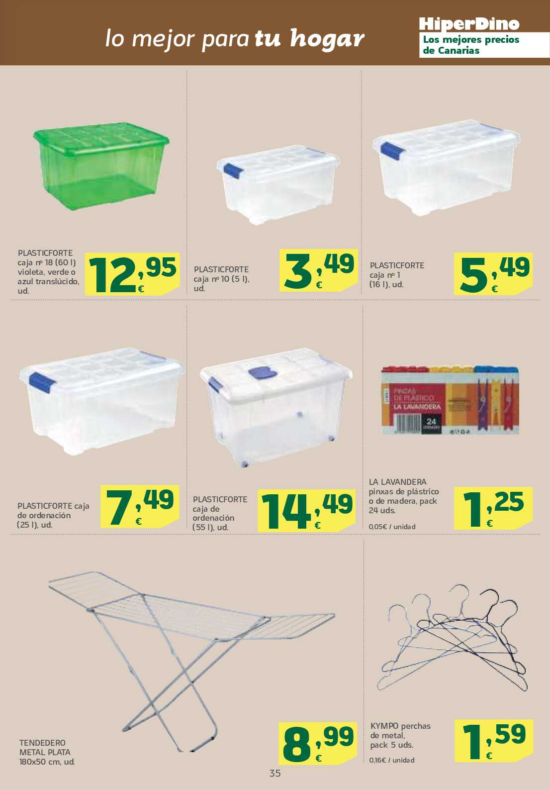 Catálogo de ofertas quincenal HiperDino. Página 35