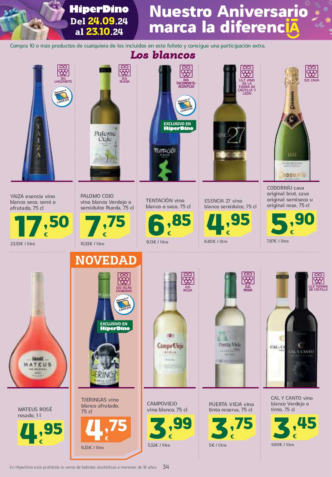 Ofertas quincenales HiperDino. Página 34