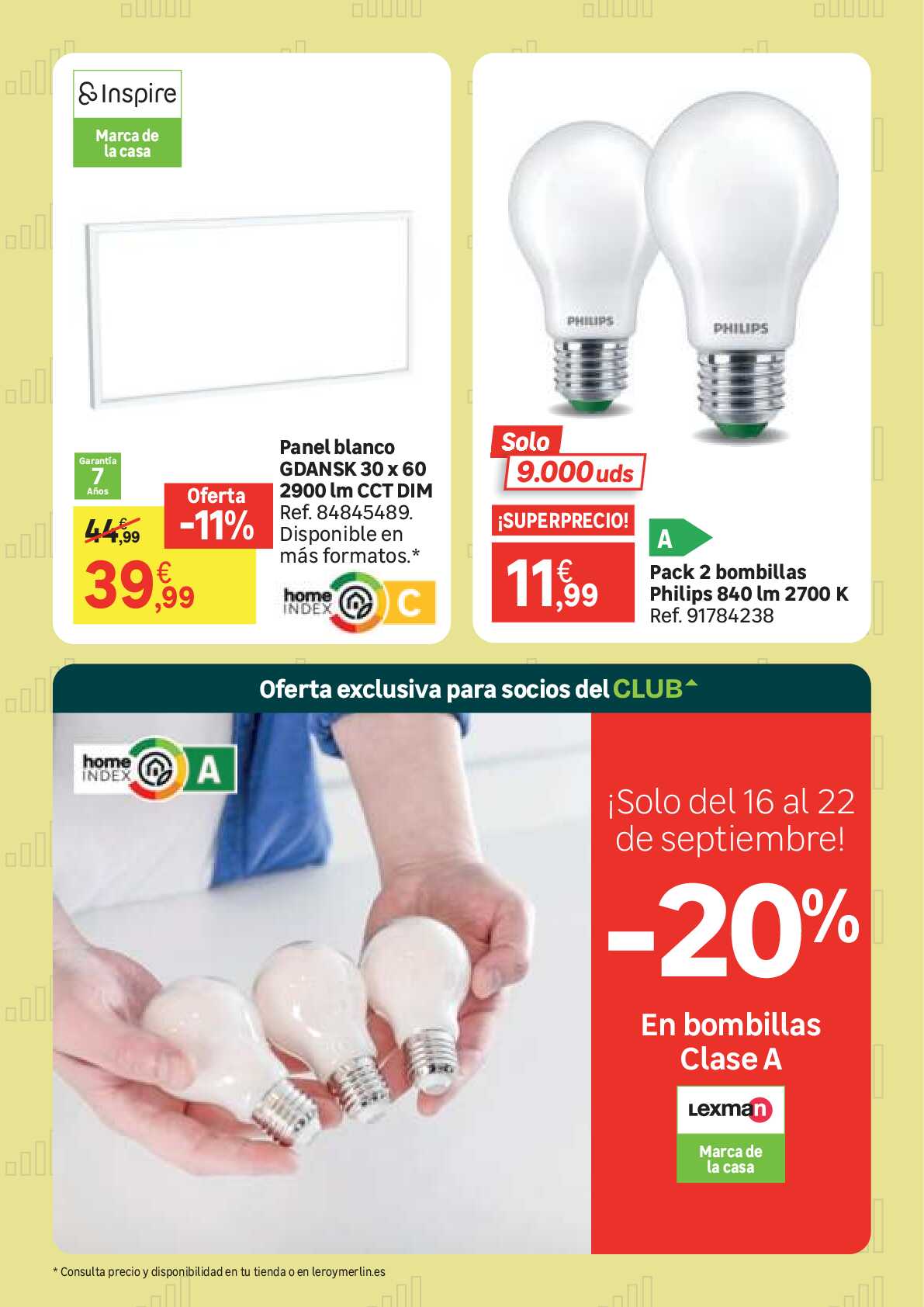 Vuelve con energía. Ofertas hasta -30% Leroy Merlin. Página 51