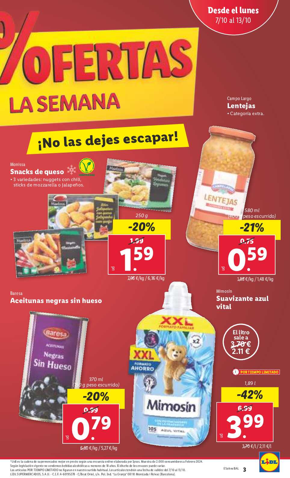 Folleto semanal Lidl. Página 03