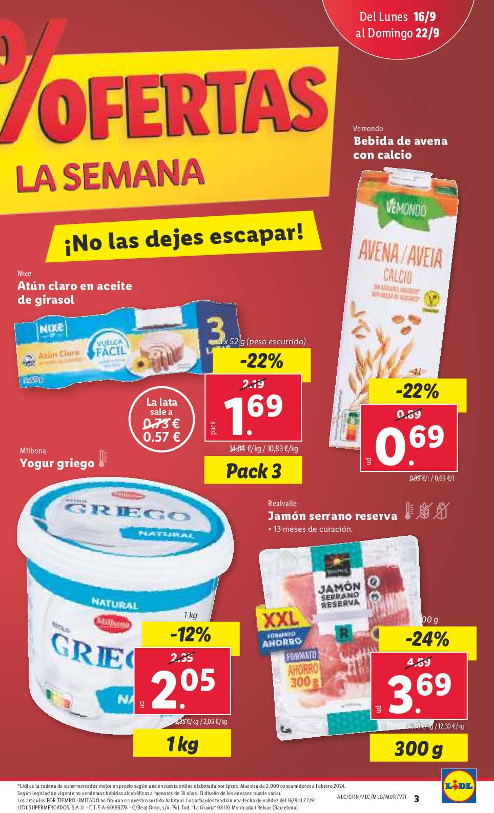 Folleto semanal Lidl. Página 03