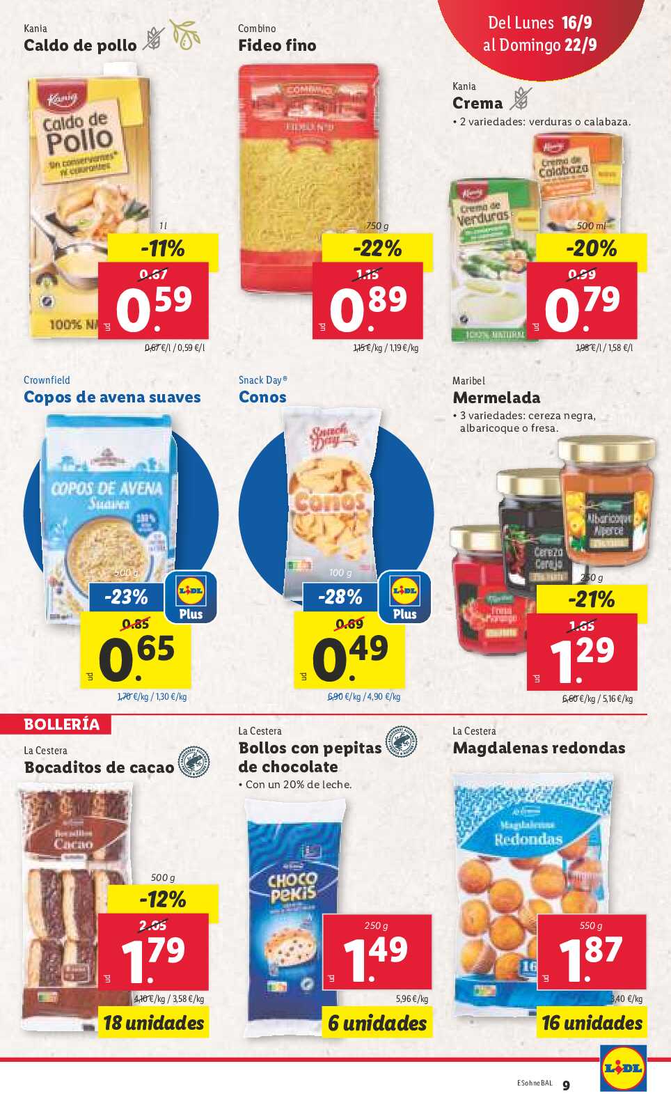 Folleto semanal Lidl. Página 09