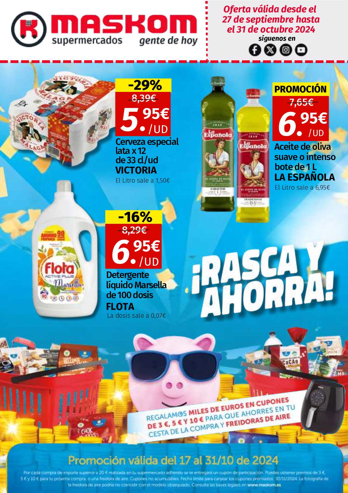 Folleto ofertas octubre Maskom. Página 01