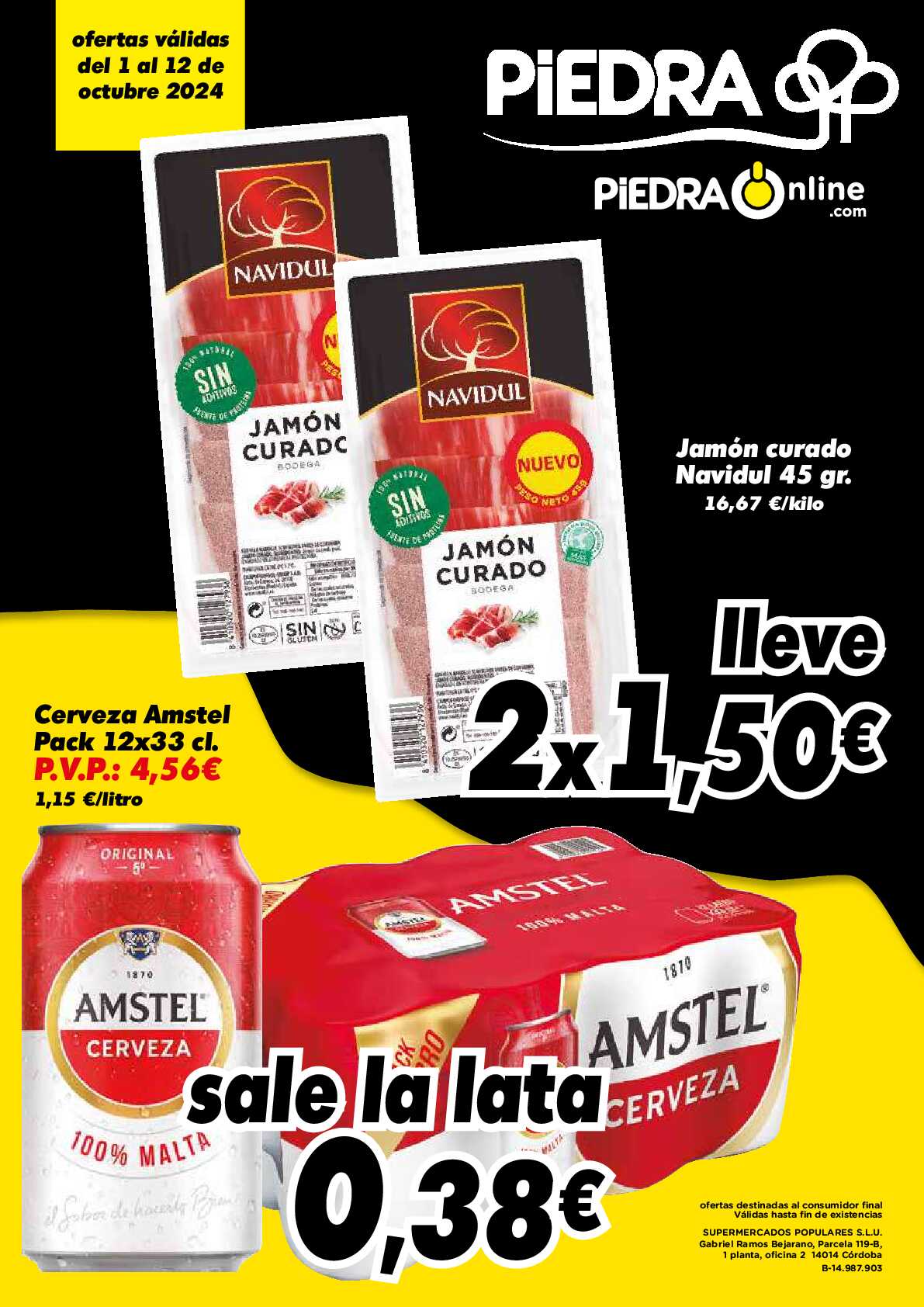 Ofertas supermercado Piedra. Página 01