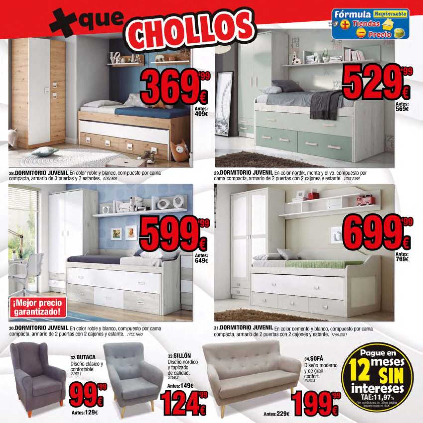 Ofertas septiembre. Más que chollos Rapimueble. Página 06