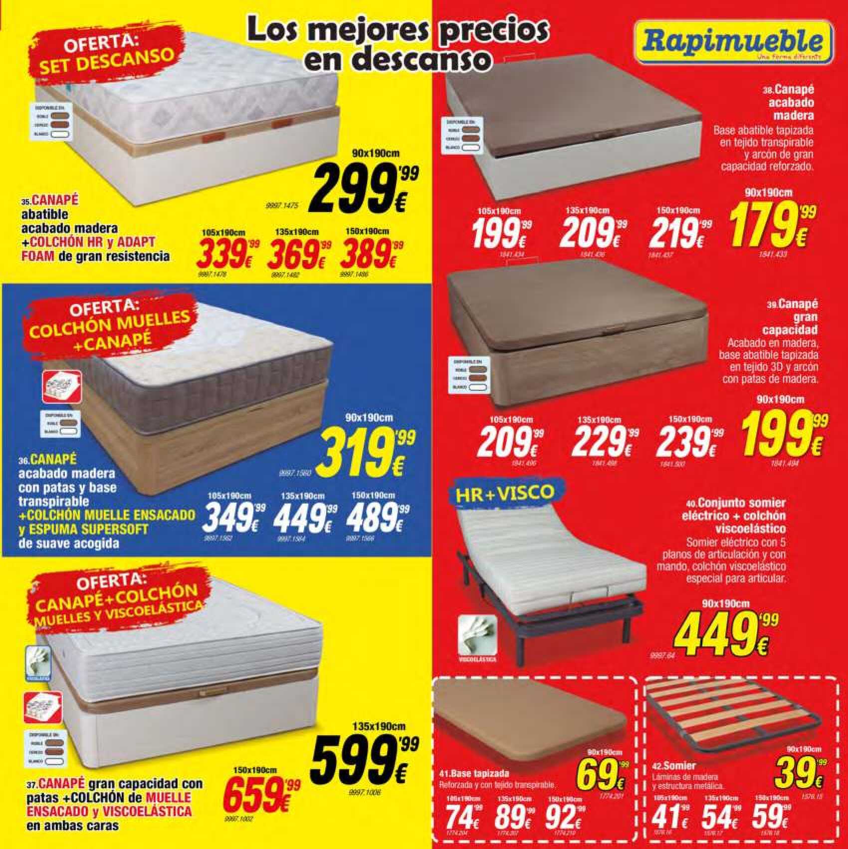 Ofertas septiembre. Más que chollos Rapimueble. Página 07