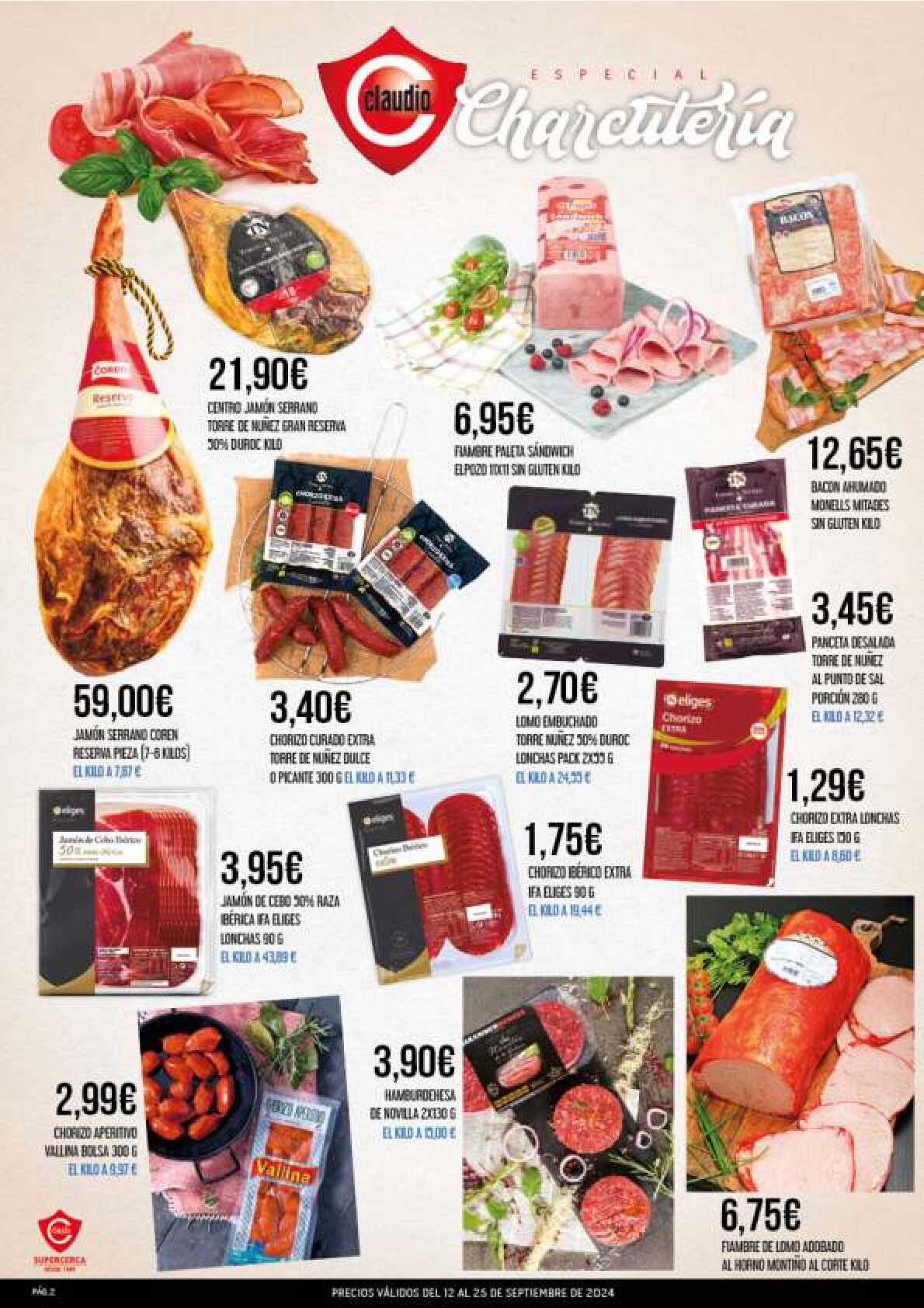 Catálogo de ofertas quincenales Supermercado Claudio. Página 02