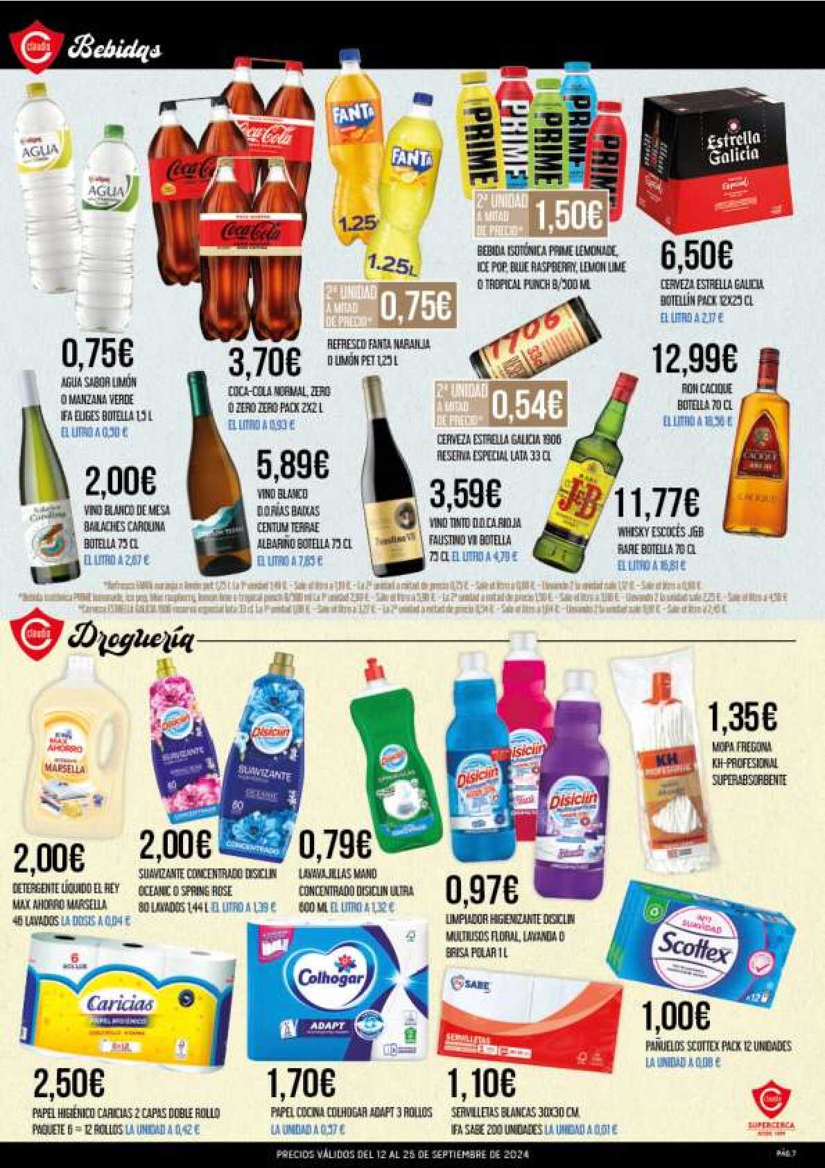 Catálogo de ofertas quincenales Supermercado Claudio. Página 07