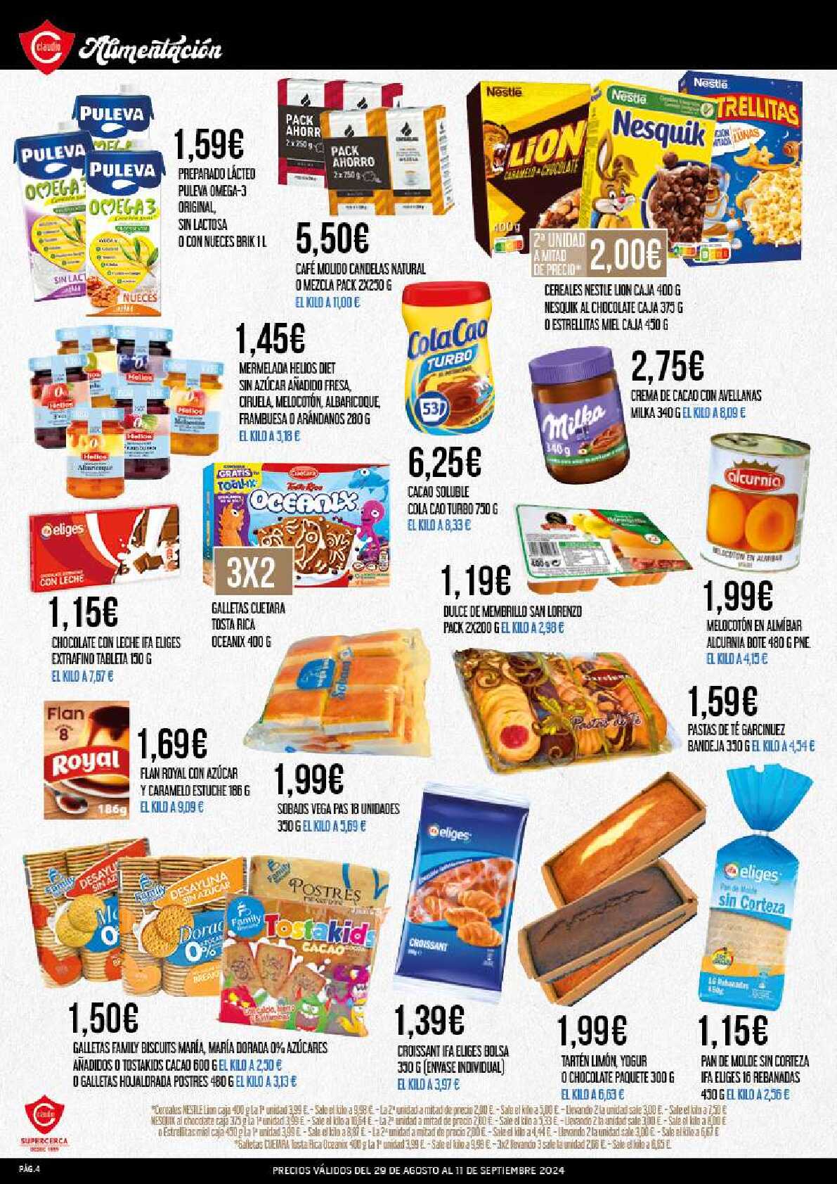 Ofertas quincenales Supermercado Claudio. Página 04