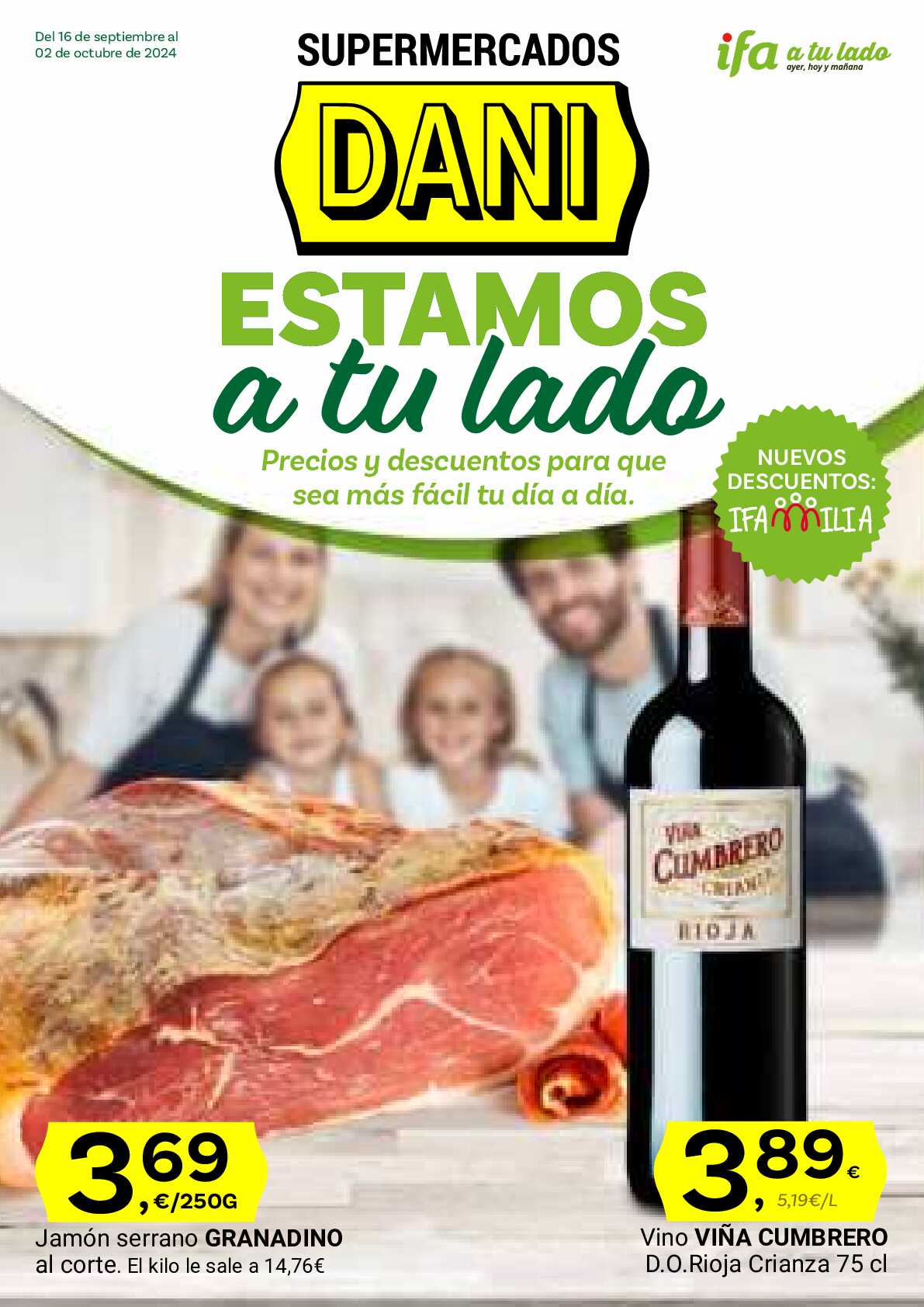 Catálogo de ofertas Supermercado Dani. Página 01