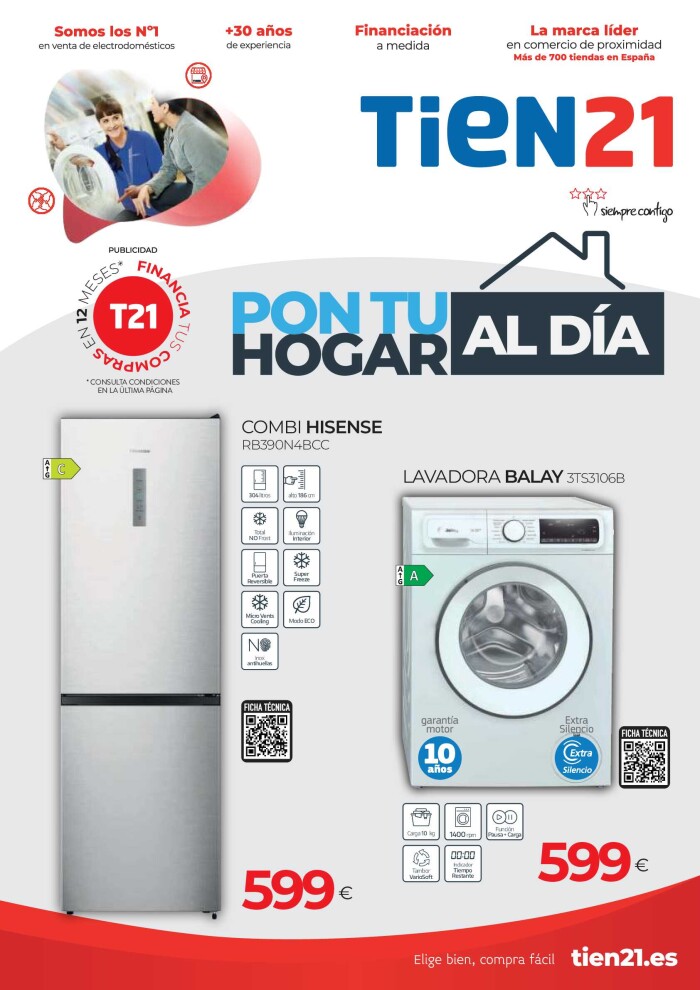 Pon tu hogar al día Tien21. Página de portada