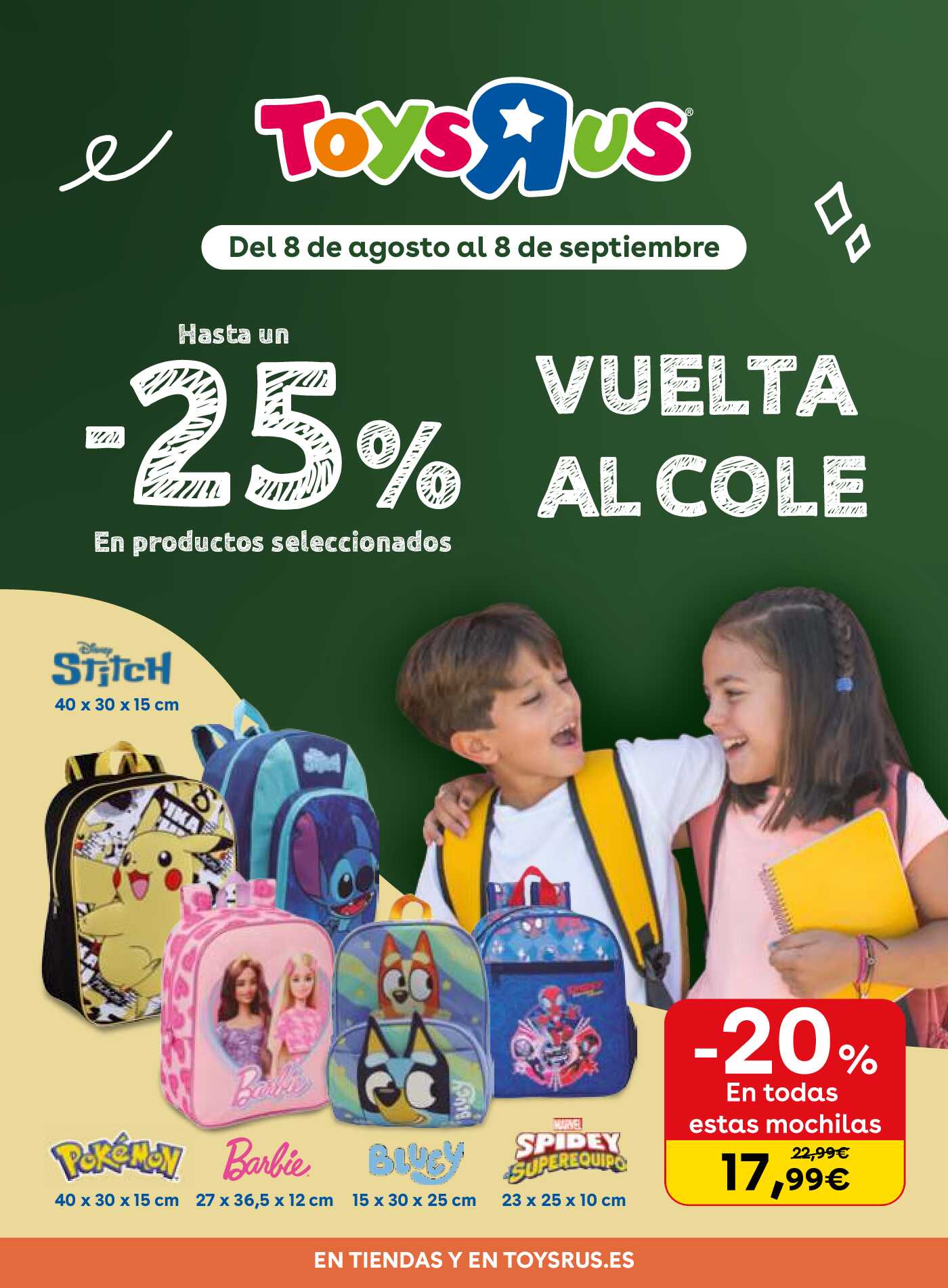 Vuelta al cole con 25% de descuento Toys R Us. Página 01